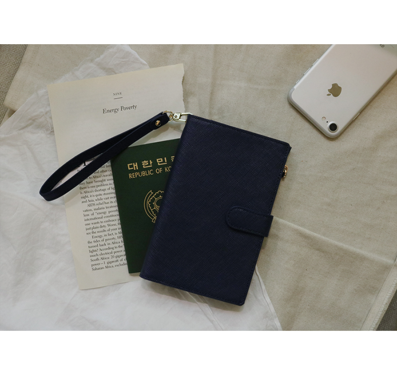 dlab passport wallet navy