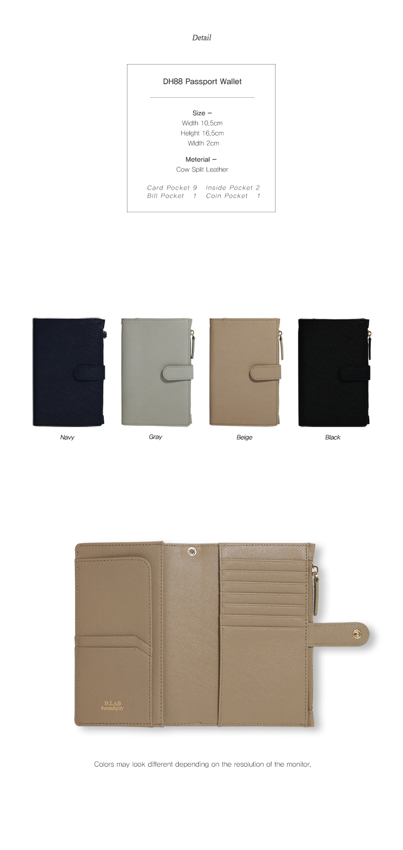 dlab passport wallet detail
