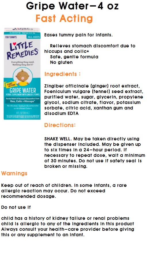 little remedies gripe water ingredients