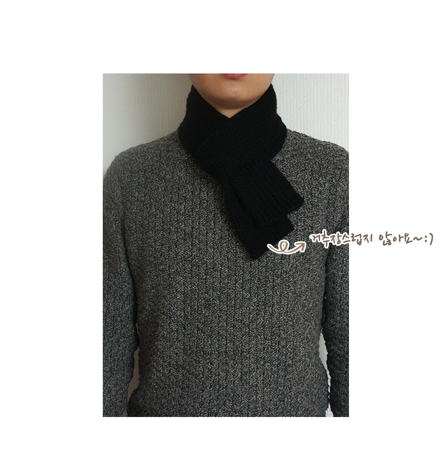 Mini Knit Shawl Muffler Man Couple Winter Cody Lac