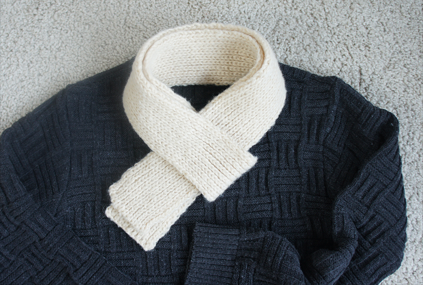 Mini Knit Shawl Muffler Man Couple Winter Cody Lac