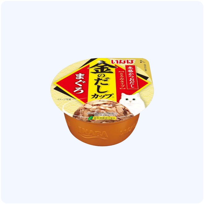 이나바 금빛육수 컵 참치 고양이 습식 음수량 간식 - 콤빌리지