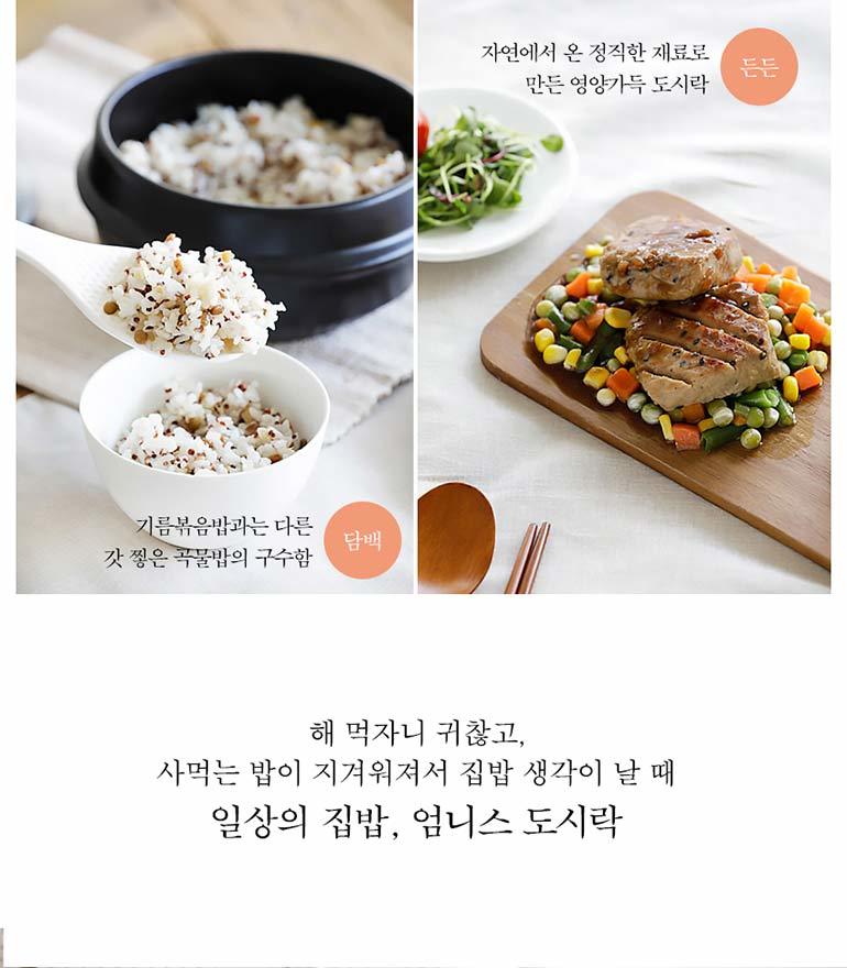엄니스 도시락 시즌2 6팩 현미밥/영양식/닭가슴살/집밥/한끼식사 - 사는 게 즐겁다! 롯데닷컴