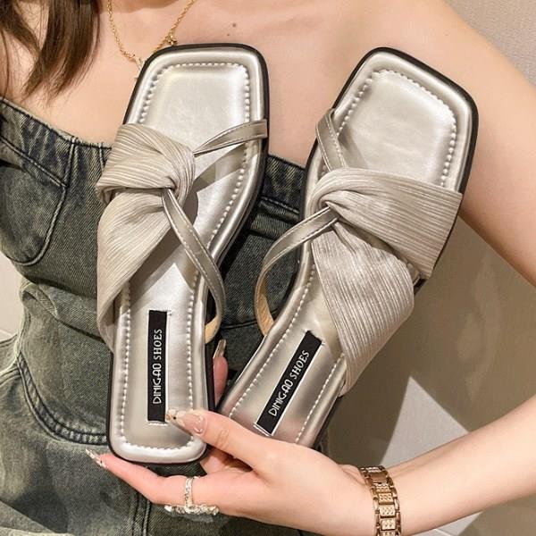 안녕릴리 여성 크로스 여성뮬슬리퍼형샌들