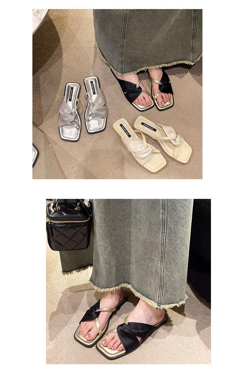 안녕릴리 여성 크로스 여성뮬슬리퍼형샌들