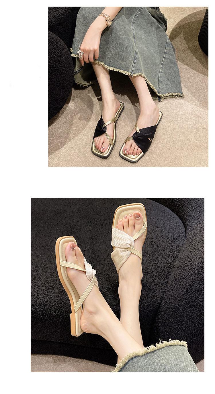 안녕릴리 여성 크로스 여성뮬슬리퍼형샌들