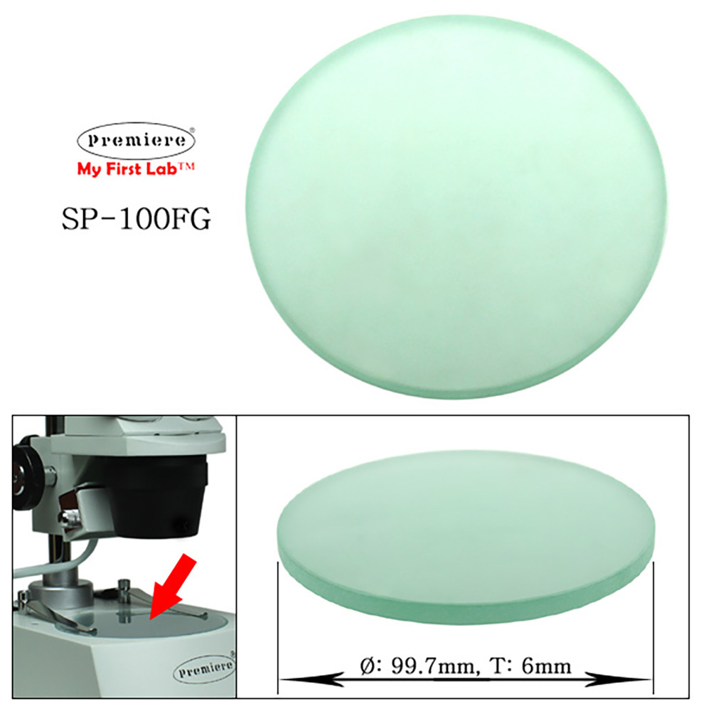 어렌델 실체현미경용 유리 재물접시 지름 10cm