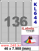̶ KL644 (136ĭ)    / A4 [100] iLabels