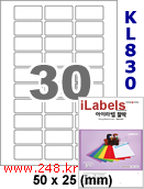 아이라벨 KL830 (30칸) [100매] iLabels