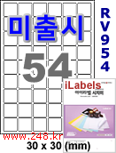 아이라벨 RV954 (54칸) [100매] iLabels