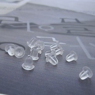 Earrings Clutch Back Rear Rim Silicone Rubber