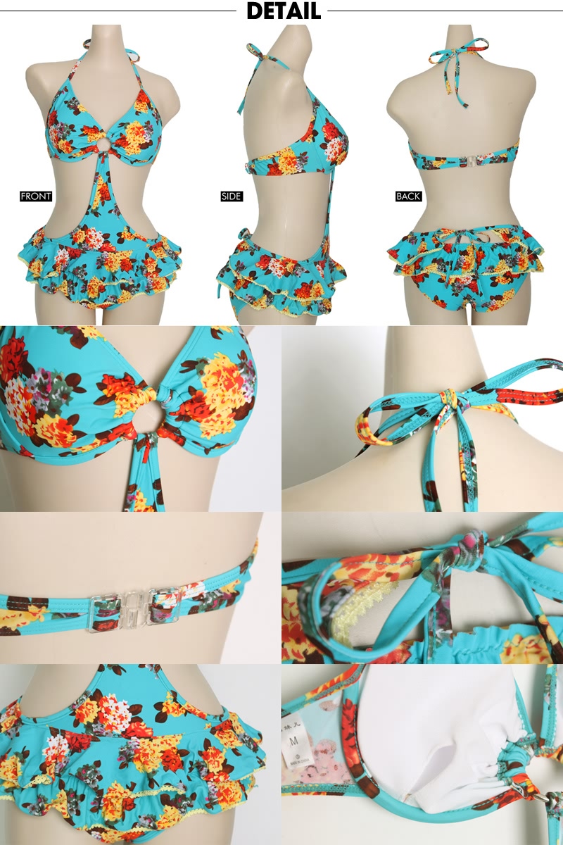 大人気のフラワー柄モノキニ 大人気のフラワー柄モノキニ