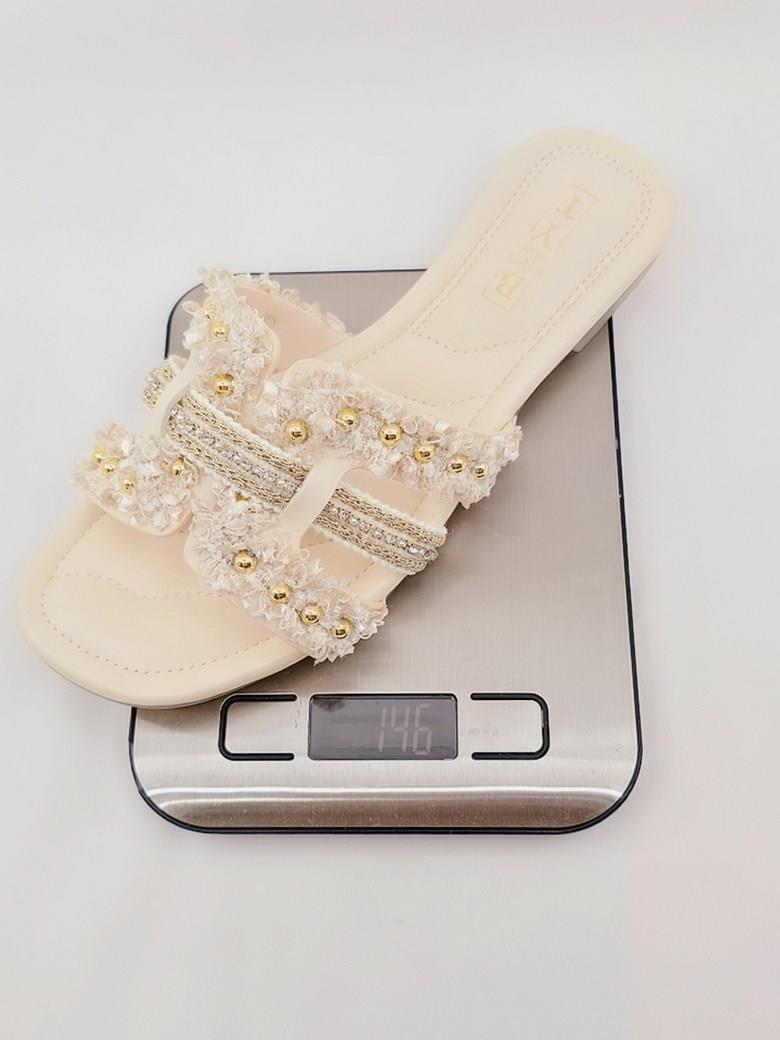 샬럿 크로스 리본 여성뮬슬리퍼형샌들