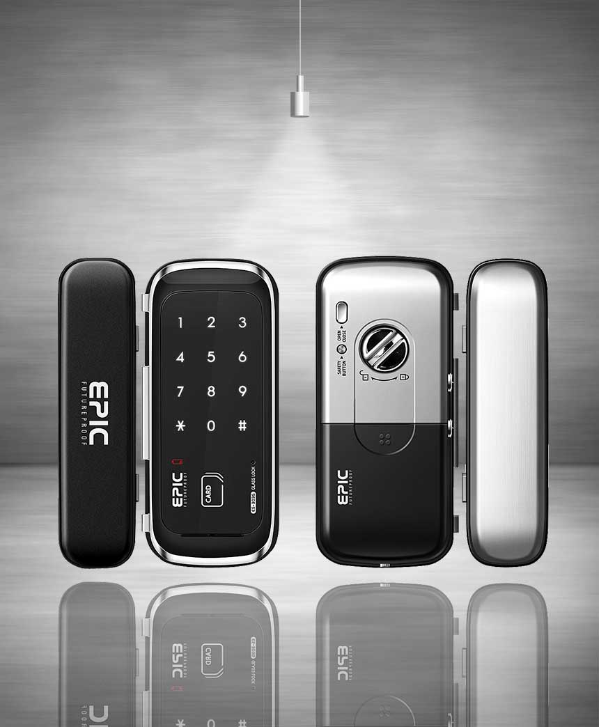 Digital Door Lock Epic ES-303G GLASS | Access Control Systems & Products |  GOBIZKOREA.COM