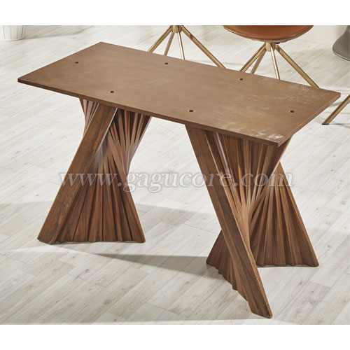 부채꼴원목다리(업소용테이블, 카페테이블, 인테리어테이블다리, 테이블다리, 원목다리)