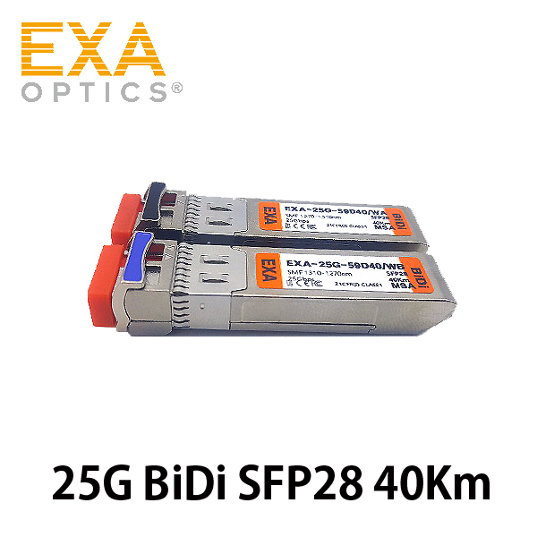 [EXA] 25G BiDi SFP28 40Km 싱글모드 세트
