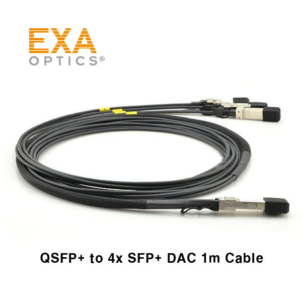 [EXA] Alcatel QSFP-40G-C1M 1: 4 Fanout  DAC 1m compatible cable