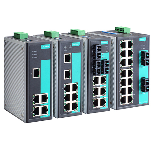 [MOXA] EDS-308-SS-SC-80 6ポート 10/100T- 2ポート 100FX 非管理型 光 Ethernet スイッチングハブ