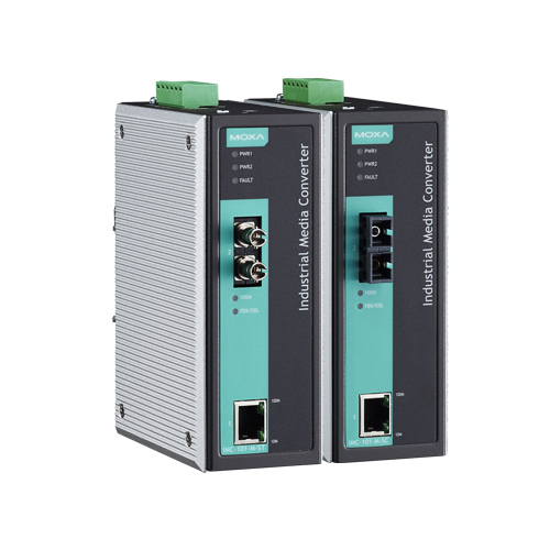 [MOXA] IMC-101-M-SC Industrial Ethernet-to-Fiber Media Converters