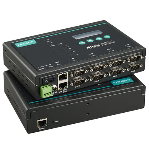 [MOXA] NPort 5650-8-DT 8-port RS-232/422/485 desktop Serial Device Servers
