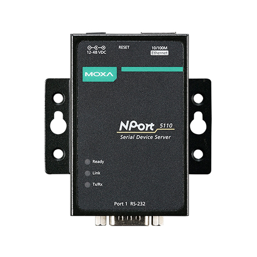 [MOXA] NPORT 5150 1PORT RS-232/422/485 Device Server 10/100 Base-T/ DB9 Male/ 110~230Kbps/ Include Power Adaptor