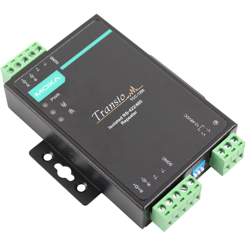 [MOXA] TCC-120 Industrial RS-422/485 Converters/Repeaters with optional 2 kV isolation
