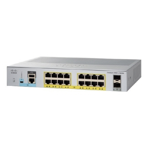 [CISCO] WS-C2960L-16PS-LL [16Port 1000Mbps/2SFP/120W POE) Switch
