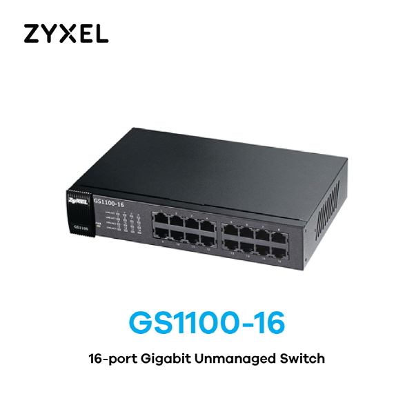 [ZyXEL] GS1100-16 [16Port 1000Mbps] Switch