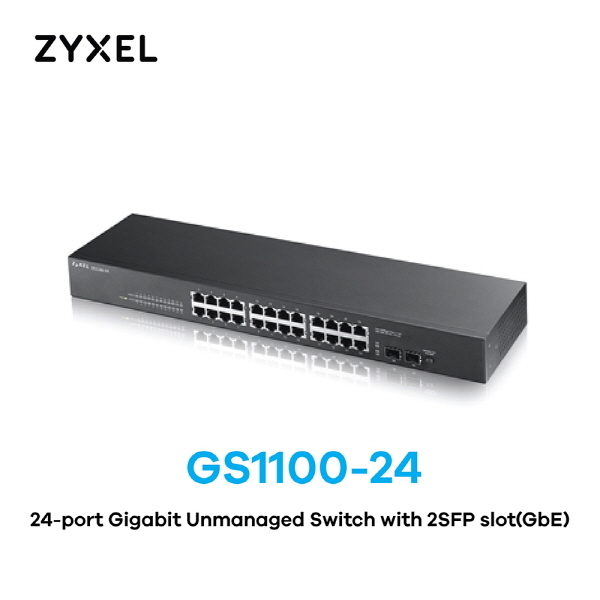 [ZyXEL] GS1100-24 [24Port 1000Mbps] Switch