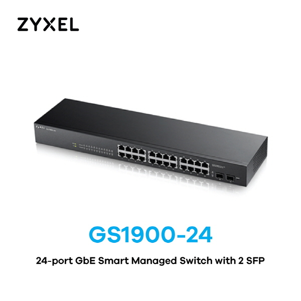 [ZyXEL] GS1900-24 [24Port GE/2Port SFP] Web managed Switch