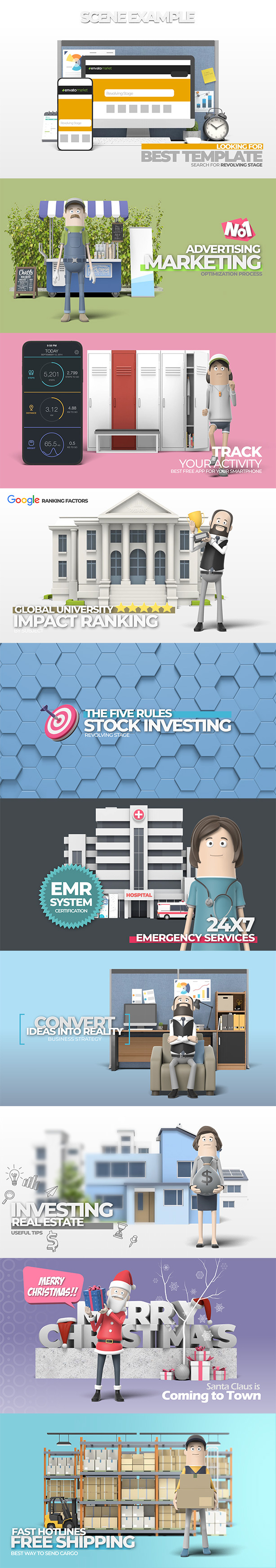 3D Explainer Video Kit Revolving Stage 2 - 13