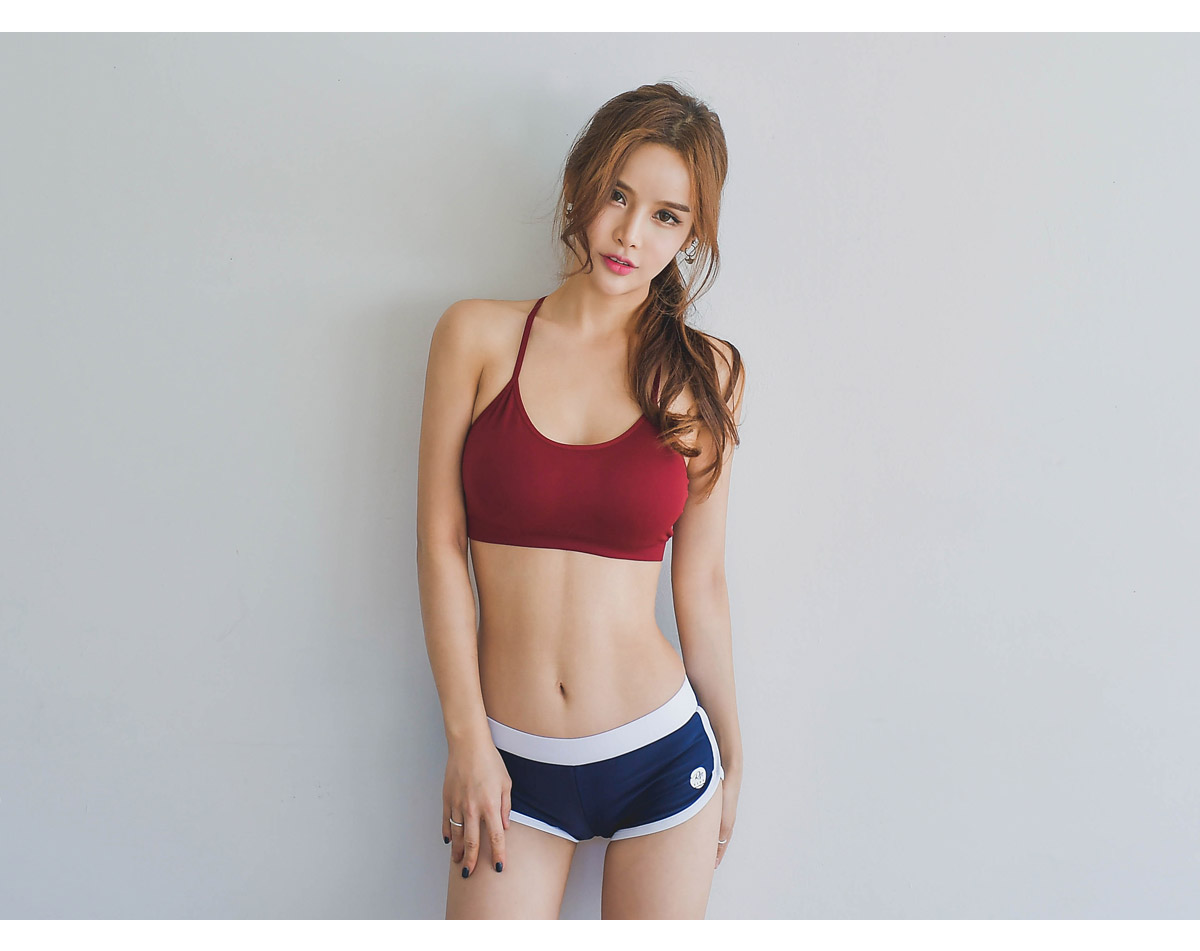 Herringbone Lash Guard Sports Bra Top Inner Bikini