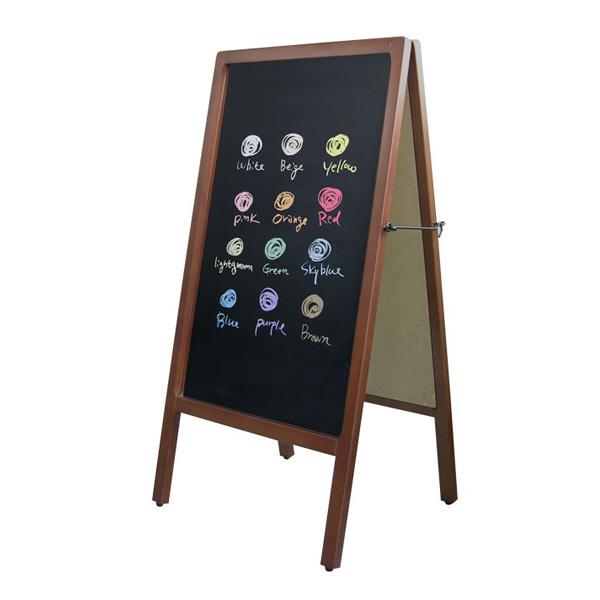 아트시스가 소개하는 입간판형 칠판 - 원목 자석 양면 흑칠판 입간판형 칠판 원목 자석 양면 흑칠판