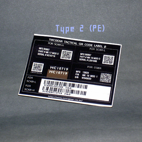 SFG Devgru AOR Navy Seal Tactical QR Code Sticker for Mk17 FN SCAR