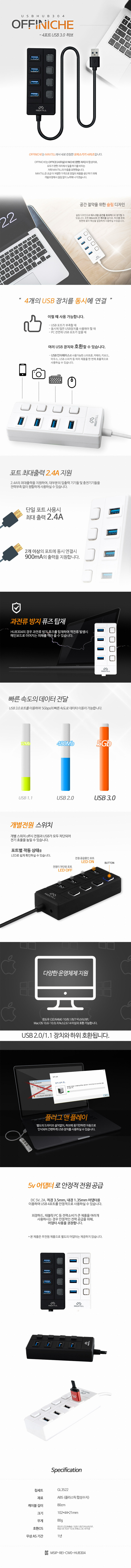 MAC STEEL OFFINICHE USB3.0 HUB 304