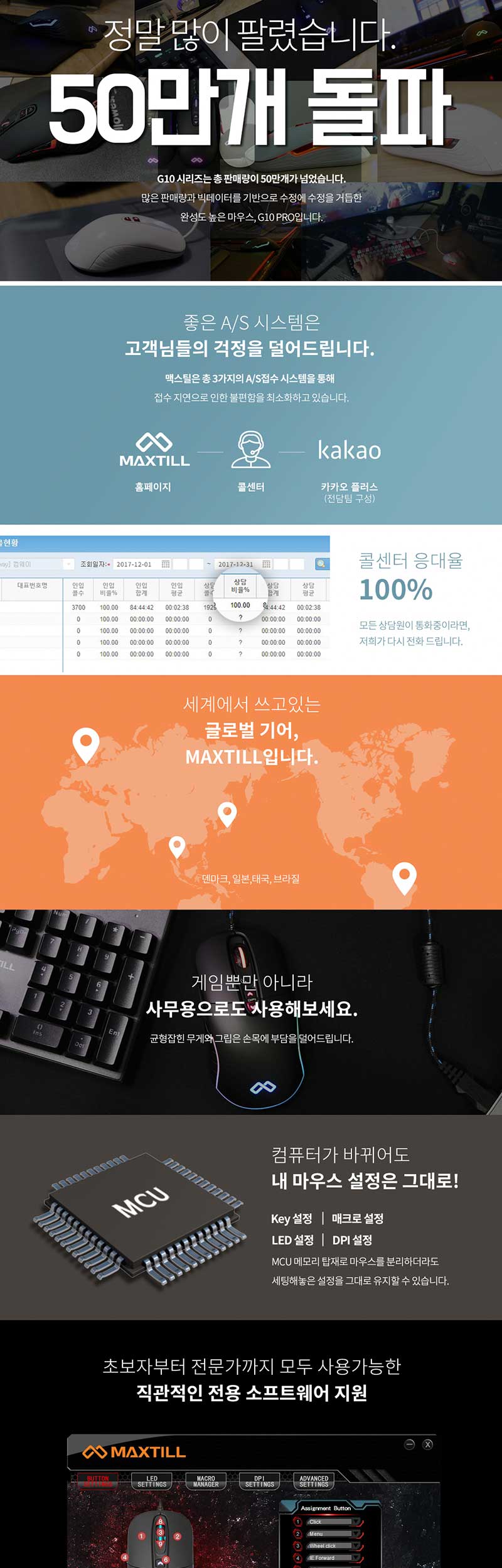 MAXTILL TRON G10PRO reborn 3330 RGB 게이밍마우스- 이랜드몰