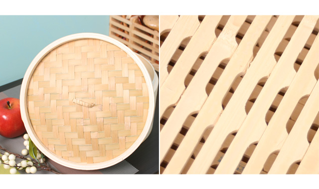 Three-stage bamboo steamer 10cm ~ 30cm dumpling ri