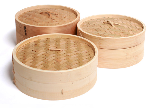 Three-stage bamboo steamer 10cm ~ 30cm dumpling ri