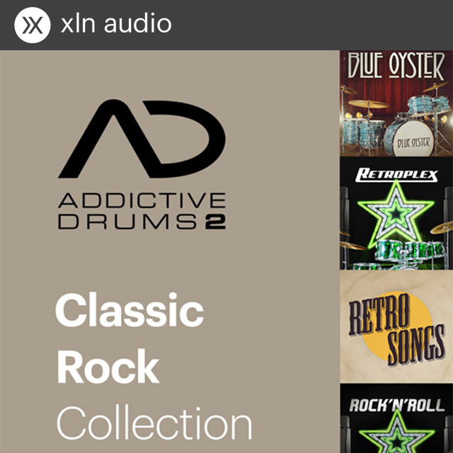 XLN Audio Addictive Drums 2 Classic Rock Collection 드럼 가상악기 엑스엘엔오디오 클래식록 컬렉션