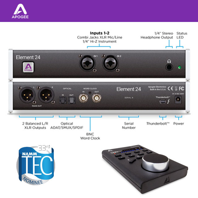 APOGEE Element 24 Remote Pack 오디오 인터페이스