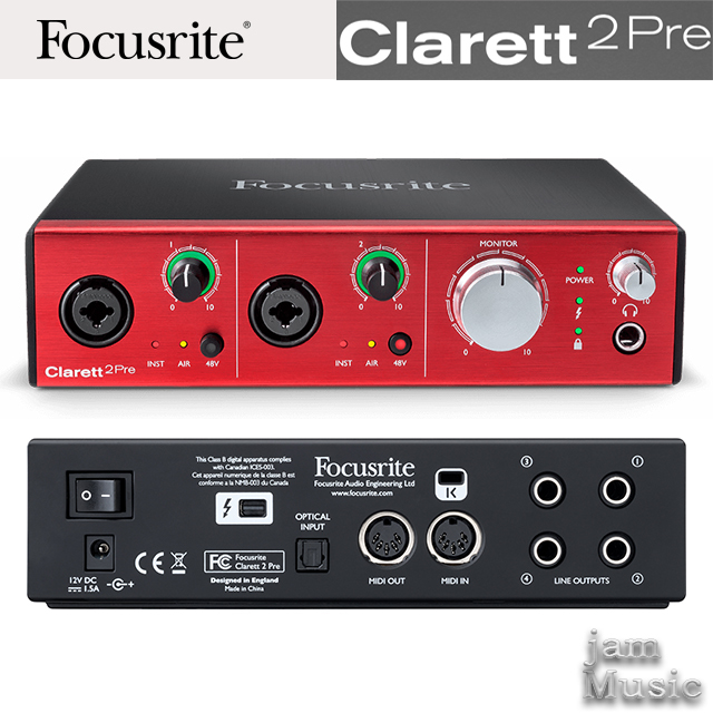 Focusrite Clarett2Pre USB 포커스라이트 클라렛2 오디오인터페이스