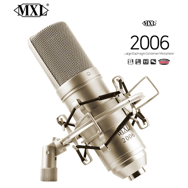MXL 2006 콘덴서마이크 쇼크마운트 포함