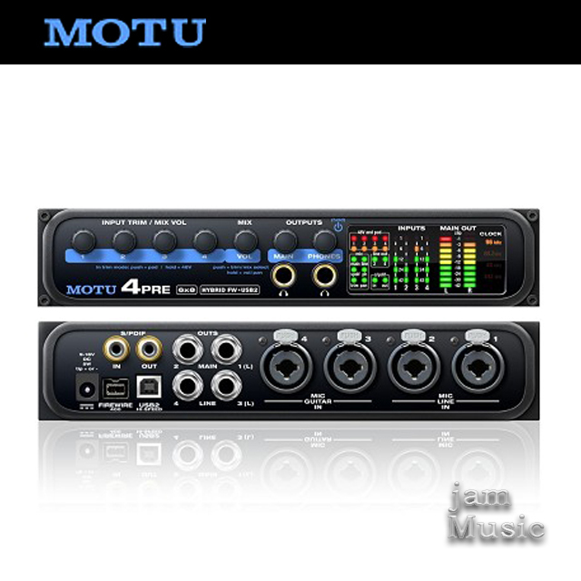 MOTU 4Pre 모투 4프리 오디오인터페이스
