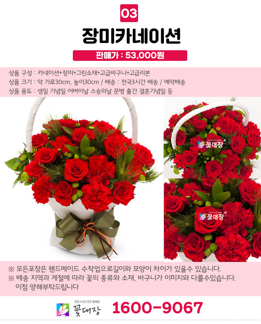 어버이날 스승의날 생화 카네이션 꽃바구니...