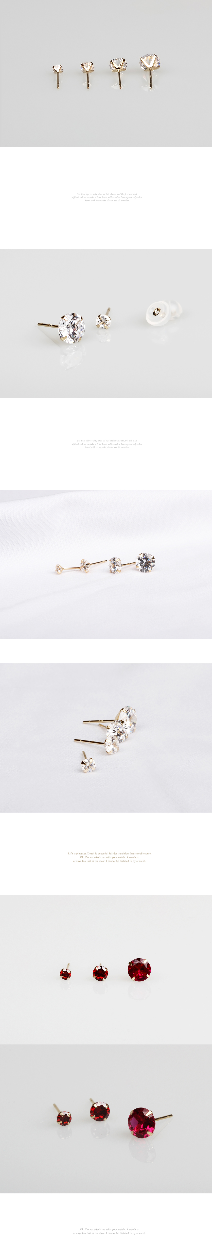 <b><p>Nancy 14K gold daily basic Cub White black</p></b><b><p>オンスィ 14K ゴールド デイリー 基本 キュービック ホワイト ブラ レッド</p></b><br /><br /><p align='center'>