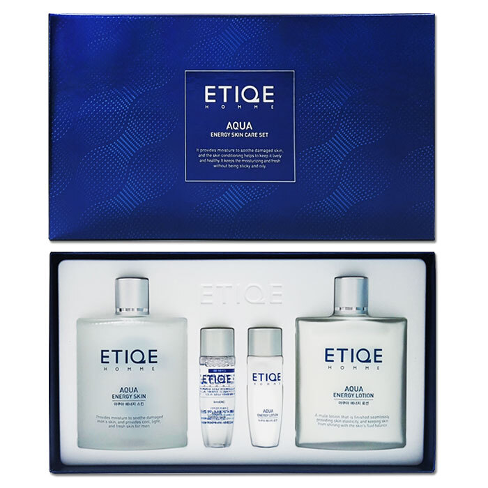 코리아나 에띠끄 옴므 아쿠아 에너지  스킨 140ml + 로션140ml 견본품 : 스킨 30ml + 로션30ml [A0222]