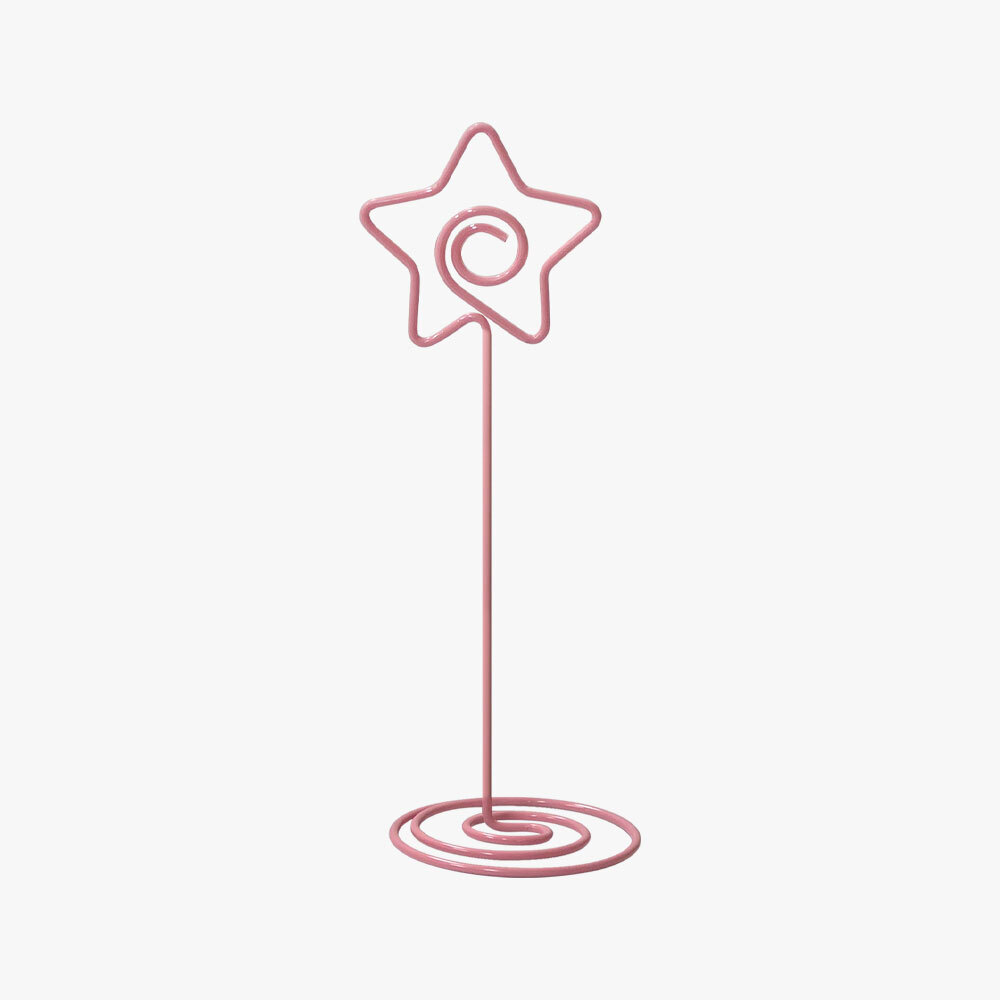 메모리스트 메모홀더스탠드 인사메모홀더 메모홀더단일 메모클립 메모정리함 매장메모클립 메모홀더대 로즈골드소품 무드등메모홀더 데스크아이템 메모하트 스텐딩 꽂이 메모 별 메모꽂이