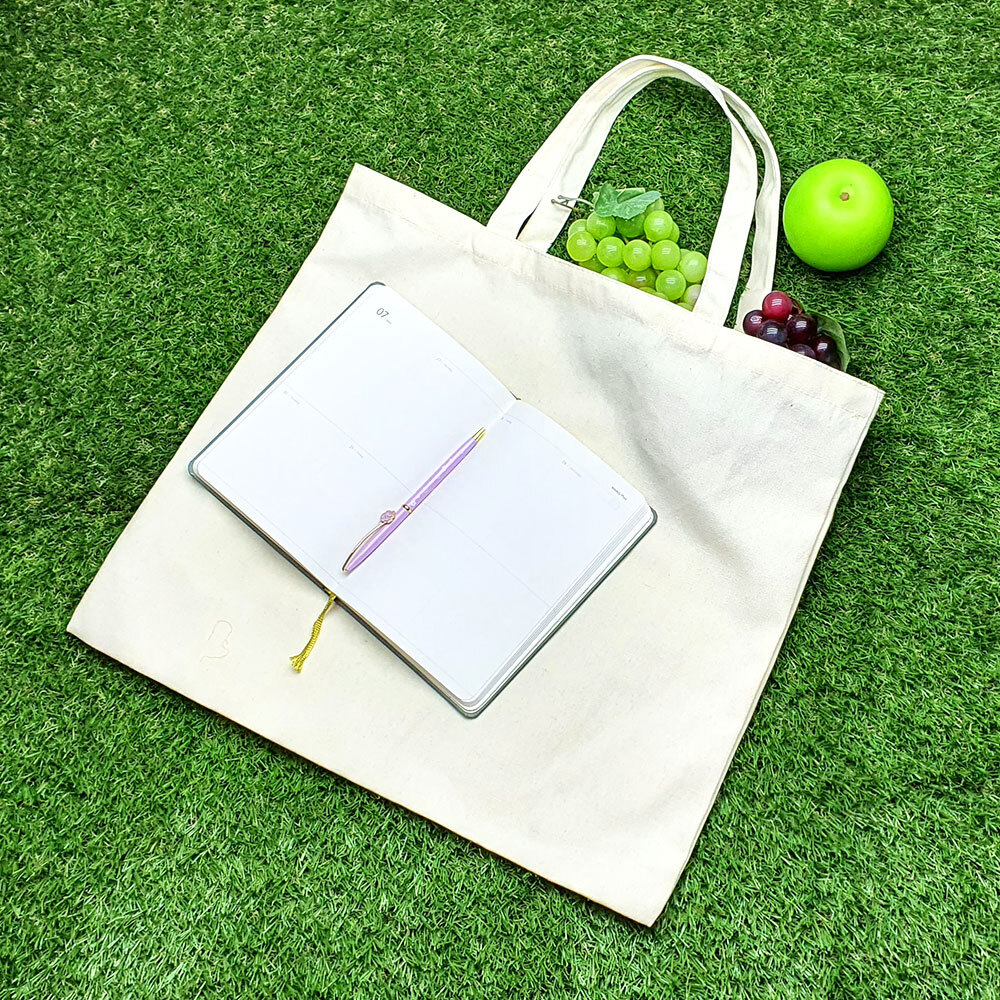 에코백 숄더백 무지 캔버스백 베이지 가로L 그림가방