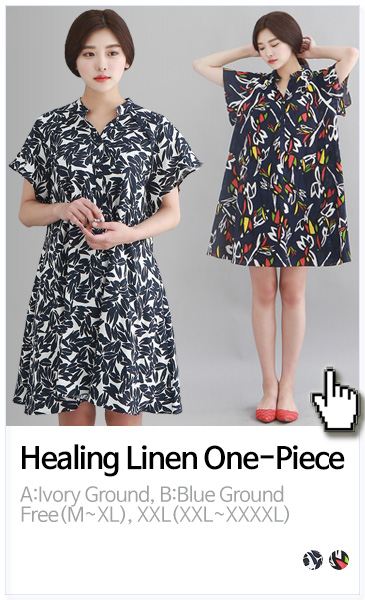 힐링 마직 원피스