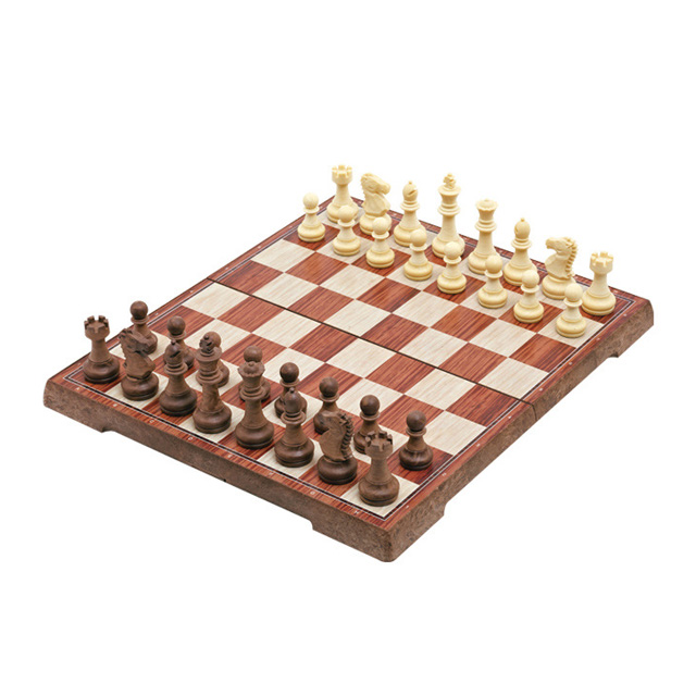 접이식 나무 고급 자석 체스